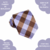 Gravata Xadrez Semi Slim Lilás/ Marrom #SR1384 - Gravatas JL