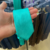 Gravata Verde Tiffany Slim Textura Listrada #HD1176 na internet