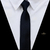 Gravata Preta Semi Slim Textura Listrada #HD628 - comprar online