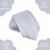 Gravata Cinza Claro Slim Textura Quadriculada #SR1380 - Gravatas JL