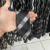 Gravata Xadrez Slim Preta #SR695