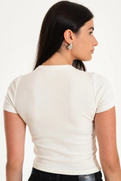 Remera morley bordado BLESSED en delantera (BLESSED) - tienda online