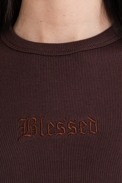Remera morley bordado BLESSED en delantera (BLESSED) - isostasia