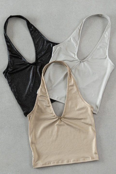 Top escote halter en V (GAVIL)