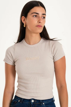 Imagen de Remera morley bordado BLESSED en delantera (BLESSED)