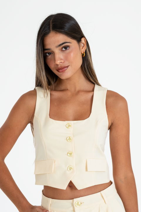 Chaleco sastrero escote cuadrado (TOGO)