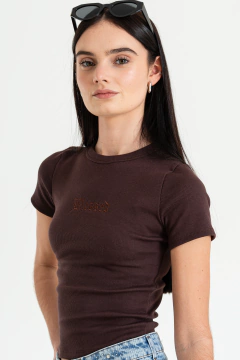 Remera morley bordado BLESSED en delantera (BLESSED) - comprar online