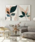 Dupla de Quadros Decorativos - Desenho, Folhas, Abstrato - comprar online