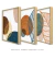 Trio de Quadros Decorativos - Orgânico, Desenho de Plantas, Tons Terrosos - loja online