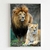 Quadro Decorativo - Casal de Leões