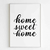 Quadro Decorativo - Frase, Home Sweet Home