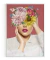 Quadro Decorativo - Mulher, Colagem, Flores na Cabeça