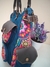 Bolsa Jeans com couro e estampa digital (SOB ENCOMENDA) - Amor em Patchwork - Bolsas exclusivas