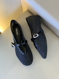 Sapatilha Anacapri Brigitte Tela Glam Preta - comprar online