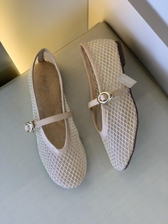 Sapatilha Anacapri Brigitte Tela Glam Off White - comprar online