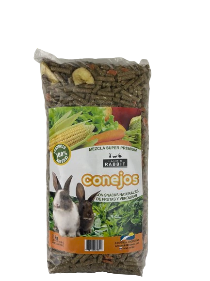 Alimento Balanceado Conejos Conejin X 1 Kg Lands Rabbit