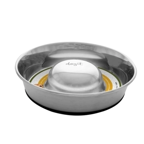 Comedero Come Lento Acero Inoxidable Aatideslizante 900ml Hagen