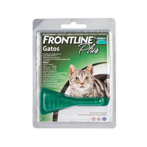 Anti pulgas y garrapatas para gato en pipeta Frontline Plus