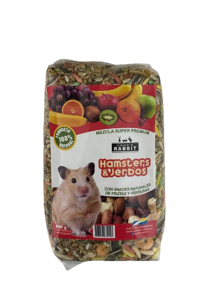 Alimento Balanceado Hamster & Jerbos X 1 Kg Lands Rabbit