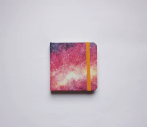 Mini Caderneta(9x9cm): Sunset Galaxy - Coleção Galáxia