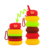 Botella plegable de silicona flexible Burguer Red