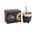 MATE TRADICIONAL PACK BOCA ABIERTA NEGRO C/BOMBILLA - comprar online