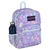 MOCHILA JANSPORT FLUID FLORAL PASTEL LILAC CROSSTOWN 25 LTS