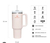 VASO QUENCHER ROSE QUARTZ 1.18lts - MabicShop