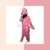 PIJAMA ENTERITO PLUSH Unicornio rosa y estrellas Adulto *