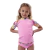 REMERA FOLAU UV50 KIDS Manga Corta Pink Estampada