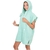 PONCHO CAMBIADOR VERDE FOLAU CON CAPUCHA