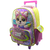 MOCHILA 913 16" CON CARRO SOFIA COSMIC PLANET FUCSIA - comprar online