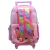 MOCHILA 918 18" CON CARRO SOFIA POM POM LILA en internet