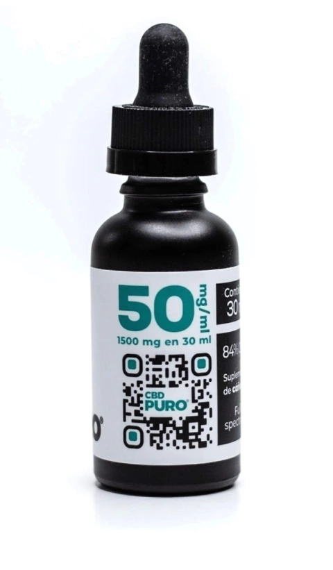 Aceite de cannabidiol CBD 50mg/ml Humano- Perro Gigante 36 a 50kg
