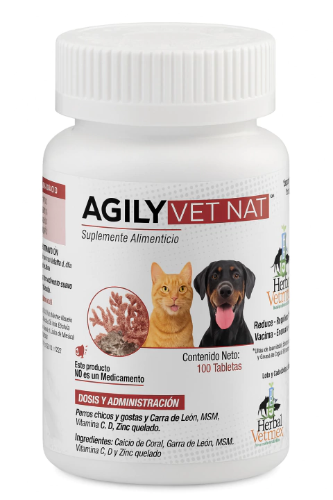 AGILYVET NAT (antes Artri VetNat - Osteo Artrítico) 100 tabletas - comprar en línea