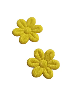 APLIQUE FLOR PRENSADA TONS DE AMARELO - 50 UNIDADES - comprar online