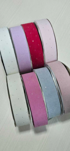 FITA VELUDO COTELE COM PONTO DE LUZ (38MM) - 1 METRO