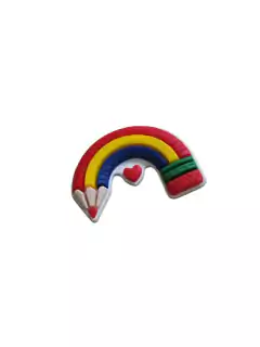APLIQUE EMBORRACHADO LAPIS ARCO IRIS ESCOLAR - 2 UNIDADE - comprar online