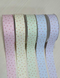 FITA DUPLA FACE LISTRADA MINI CEREJA ( 38MM ) - 1 METRO - comprar online