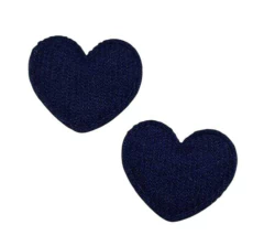 APLIQUE CORACAO VELUDO COTELE - 2 UNIDADES teste na internet