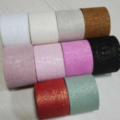 FITA VELUDO COTELE COM BRILHO (38MM) - 1 METRO