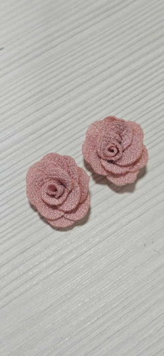 APLIQUE FLOR TECIDO - 5 UNIDADES - Cris Fitas