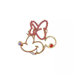 APLIQUE MINNIE DE METAL - 1 UNIDADE - Cris Fitas