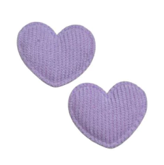 APLIQUE CORACAO VELUDO COTELE - 2 UNIDADES teste - Cris Fitas