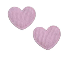 APLIQUE CORACAO VELUDO COTELE - 2 UNIDADES teste - Cris Fitas