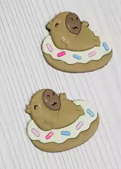 Imagem do APLIQUE EMBORRACHADO CAPIVARA - 2 UNIDADES