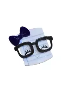 APLIQUE ACRILICO ESCOLAR CADERNO OCULOS PRETO - comprar online