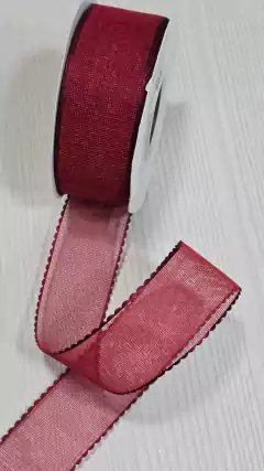 FITA JUTA TELA BORDA TRABALHADA (38MM) - 1 METRO - comprar online