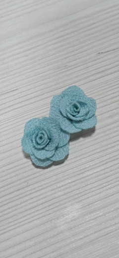 APLIQUE FLOR TECIDO - 5 UNIDADES - Cris Fitas