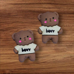 APLIQUE RESINA MINI URSO - 2 UNIDADES na internet